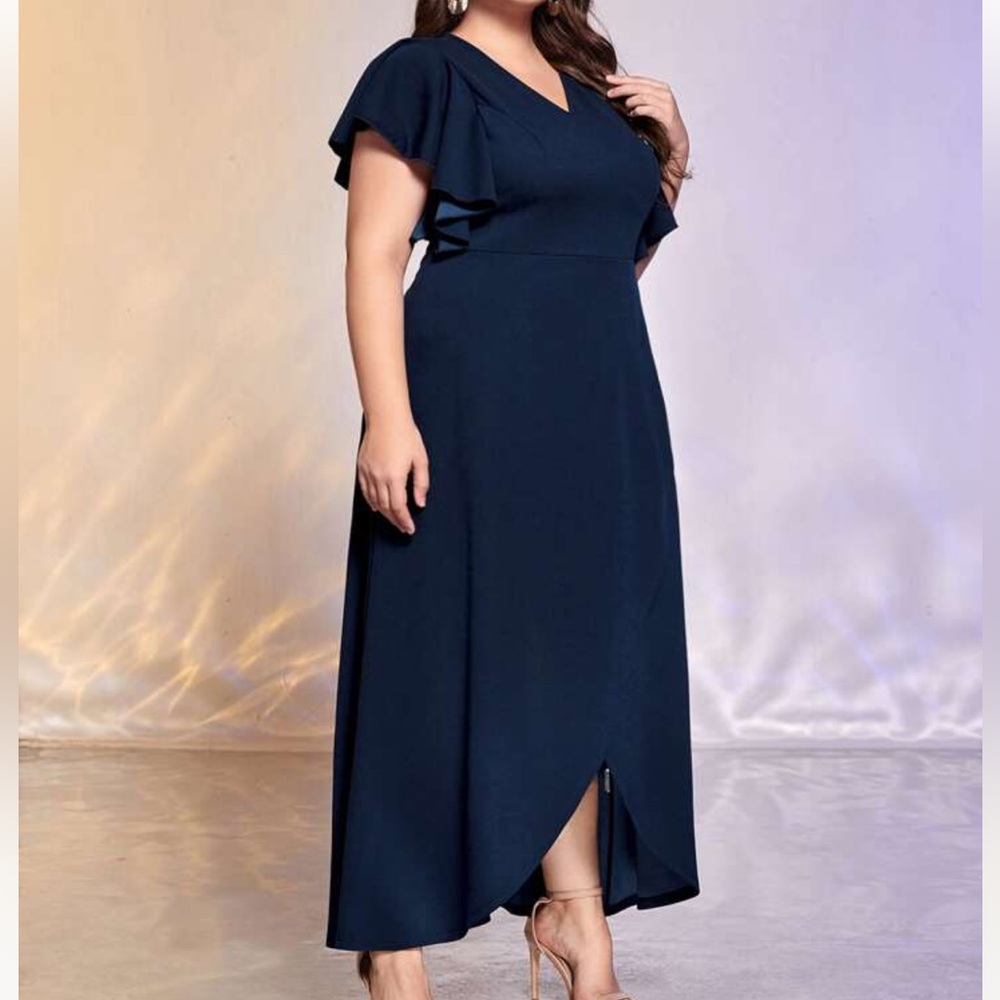 SHEIN Navy Blue Dress Size 16, 2XL - Picture 2 of 7